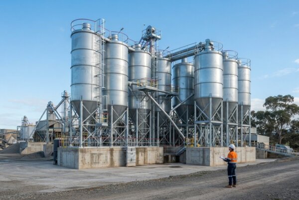 Large-Capacity Cement Silo for a 5,000-Ton Requirement